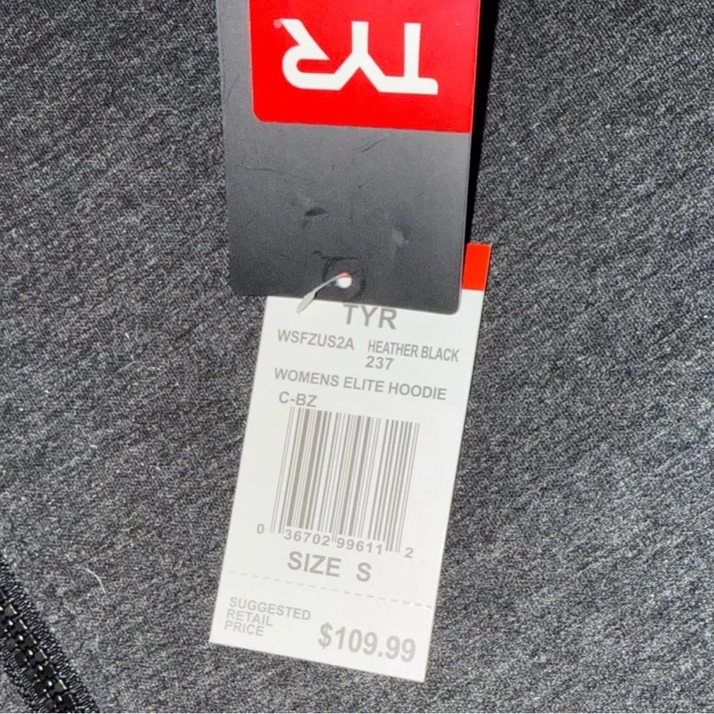 ⭐️TYR Charcoal Full-Zip Hoodie - Picture 7 of 7